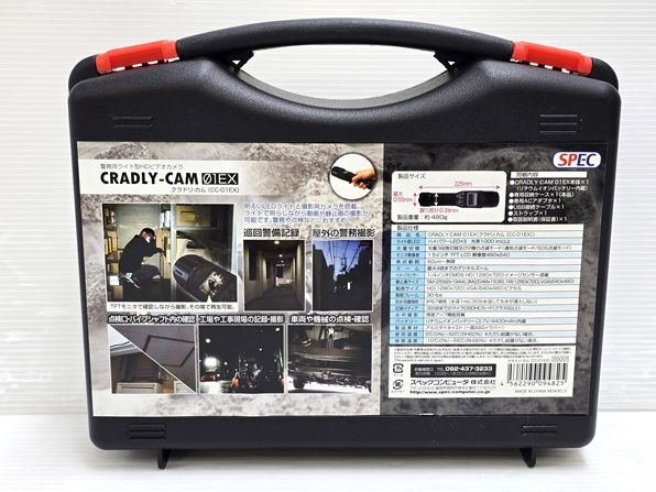  品 スペックコンピュータ 警務用ライト型HDビデオカメラ CRADLY CAM クラドリーカム CC 01 EX 収納ケースあり ○YR 19683○ ビデオカメラ本体 ビデオカメラ