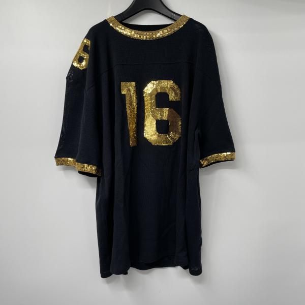 CELINE 16 エンブロイダリー オーバーサイズTシャツ サイズL ブラック セリーヌ 17