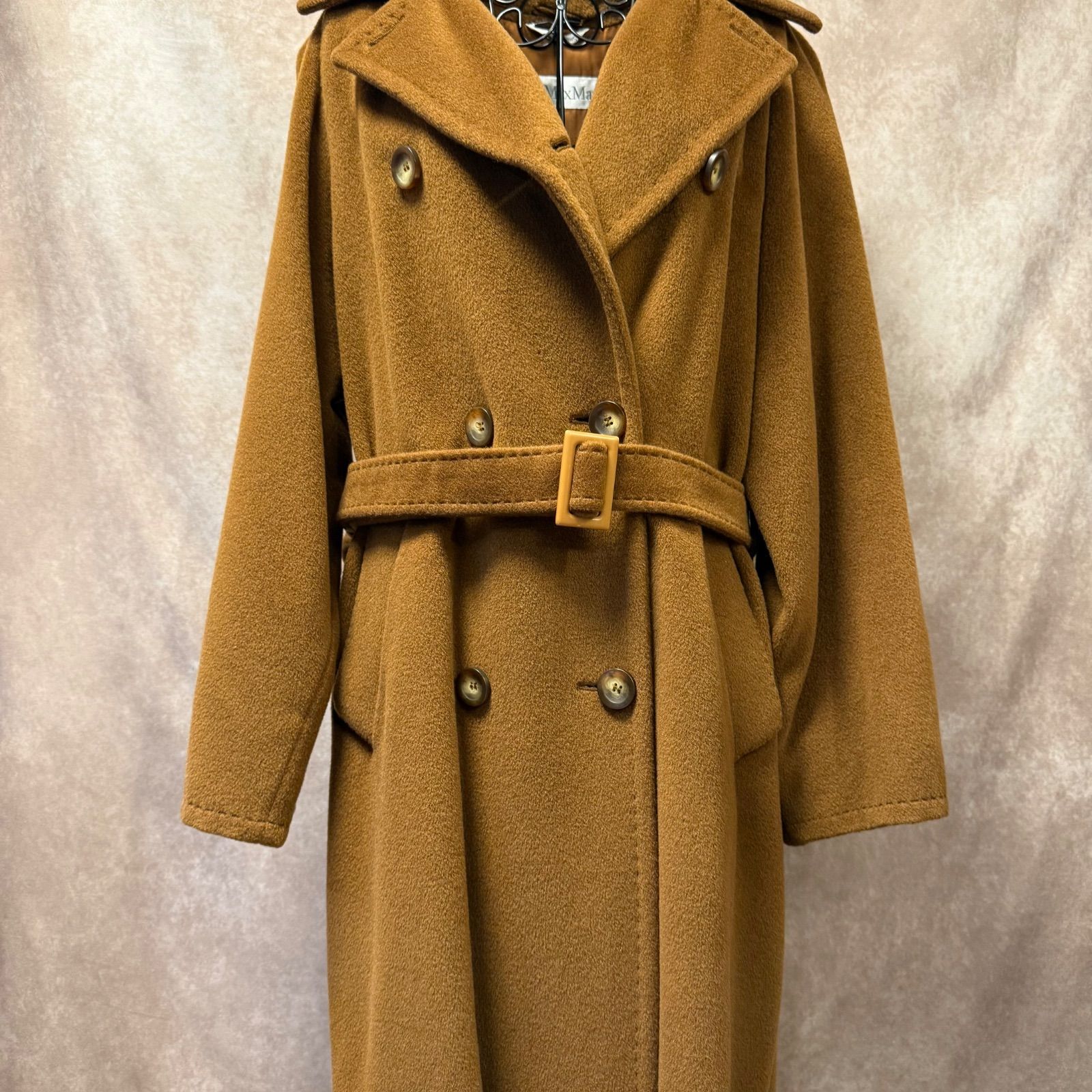 Max Mara マックスマーラ ウールカシミヤ ロングコート キャメル