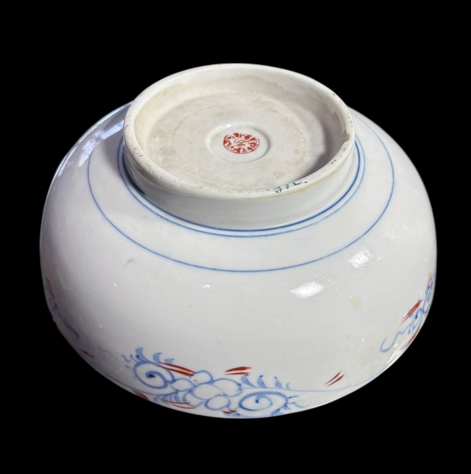 古伊万里 金彩 大鉢 紅葉 牡丹 裏印 染付 盛り鉢 色絵 鉢 取り皿 飾り