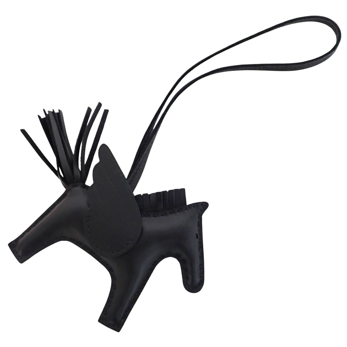 HERMES エルメス ロデオチャーム ペガサスPM ブラック黒 アニョーミロ B刻印 バッグチャーム ホース 馬モチーフ 小物 ソーブラック レディース アラモード