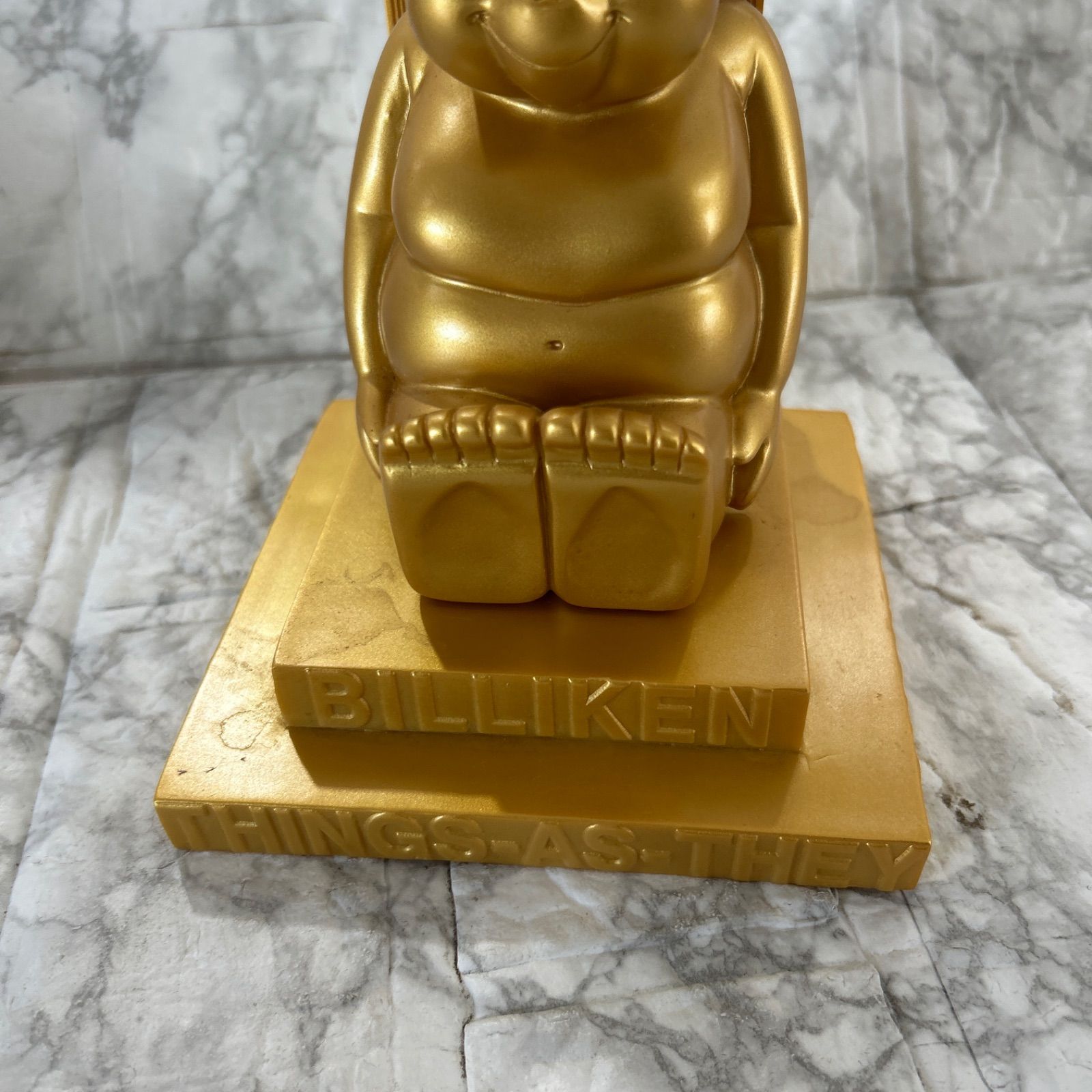 ビリケン像 ゴールド 約30cm 幸運 ビリケン像 ゴールド 約30cm 幸運 通天閣に金の小型ビリケンさん－幸福