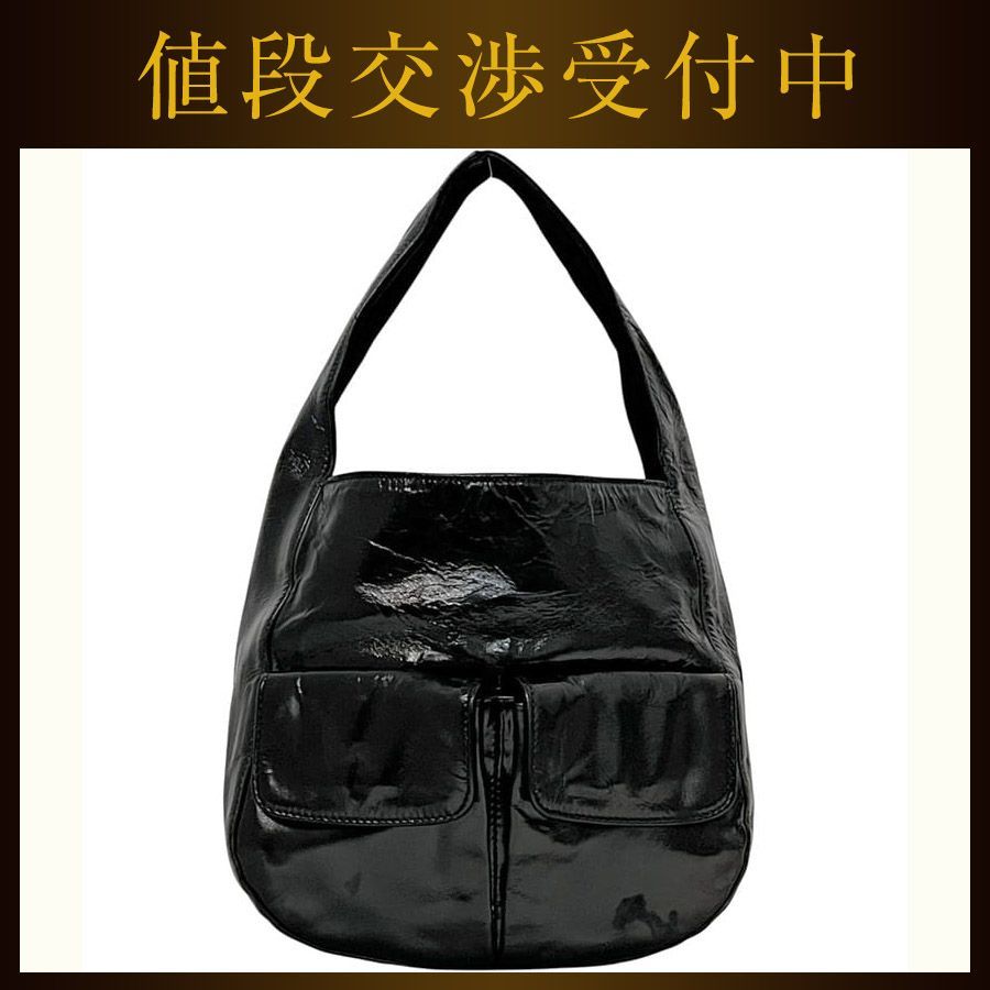 プラダ ハンドバッグ ブラック NERO VERNI CE SPORT