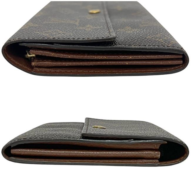 ルイ ヴィトン 二つ折り 長財布 ポルトモネ クレディ ブラウン モノグラム