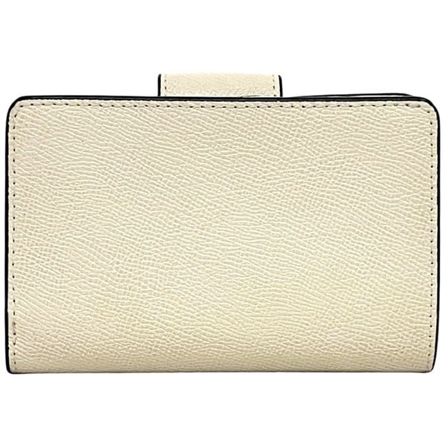 コーチ 二つ折り 財布 ミディアム コーナージップ ウォレット ホワイト