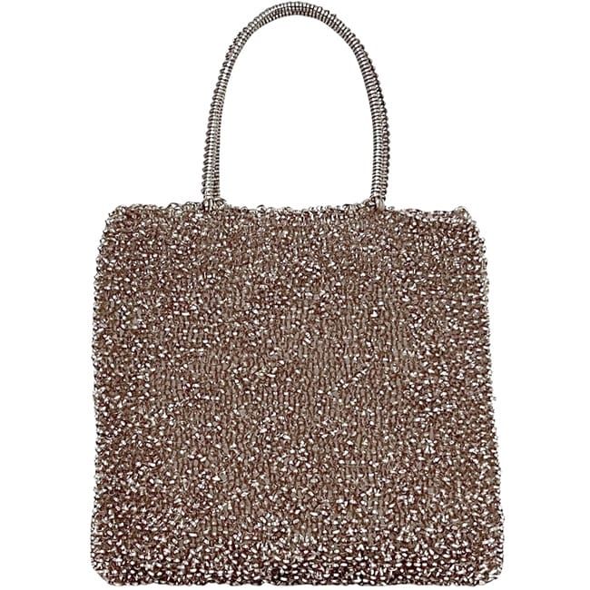 アンテプリマ ハンドバッグ ワイヤーバッグ ピンク シルバー 美品