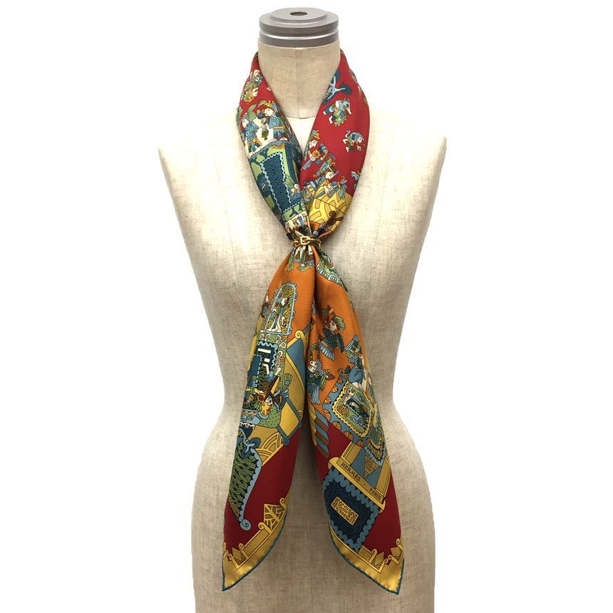 HERMES エルメス スカーフ カレ90 ASTRES et SOLEILS 天体と太陽