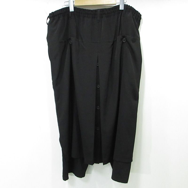 Yohji Yamamoto POUR HOMME | ヨウジヤマモトプールオム Ta TUXEDO U- WRAP PANTS TAタキシード ラップパンツ HZ-P 16-500 ブラック サイズ 3 108