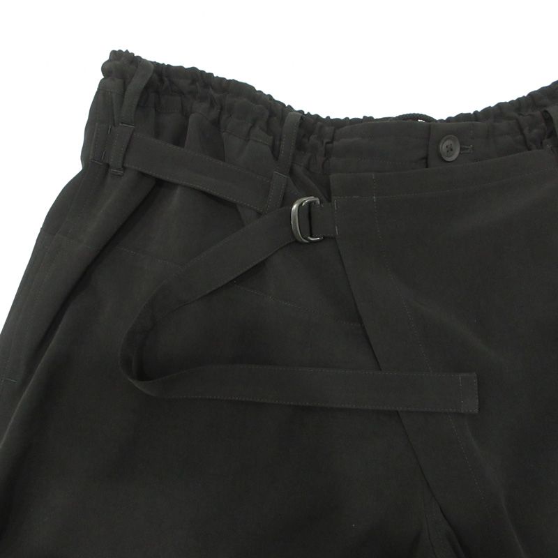  Yohji Yamamoto POUR HOMME | ヨウジヤマモトプールオム Ta TUXEDO U- WRAP PANTS TAタキシード ラップパンツ HZ-P 16-500 ブラック サイズ 3 108 その他 メンズ