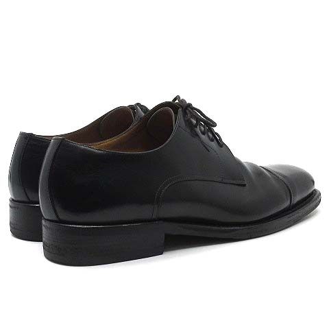 エルメス HERMES ストレートチップ ビジネスシューズ レザー ブラック 黒 42.5 約27.5 cm