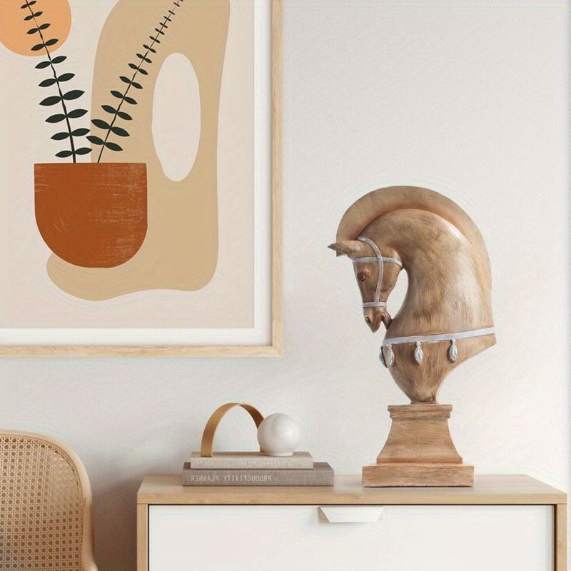  オブジェ 置物 馬 うま ウマ 木馬 全身 頭だけ 3種類 インテリア リビング ダイニング 玄関 寝室 装飾 オーナメント 樹脂 プレゼント ギフト オシャレ シンプル 癒しグッズ 北欧風 棚装飾 インテリアフィギュア 置物 インテリア小物