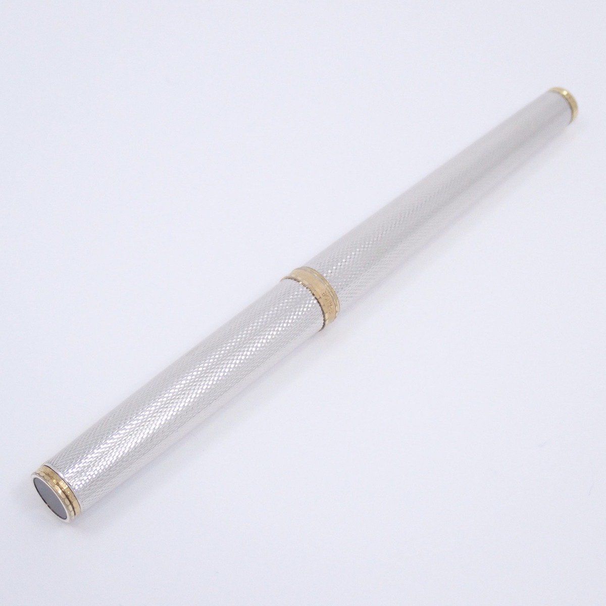 PARKER パーカー プリミア 万年筆 18 Kペン先 グレンドルジュ シルバー ゴールド ネーム刻印入