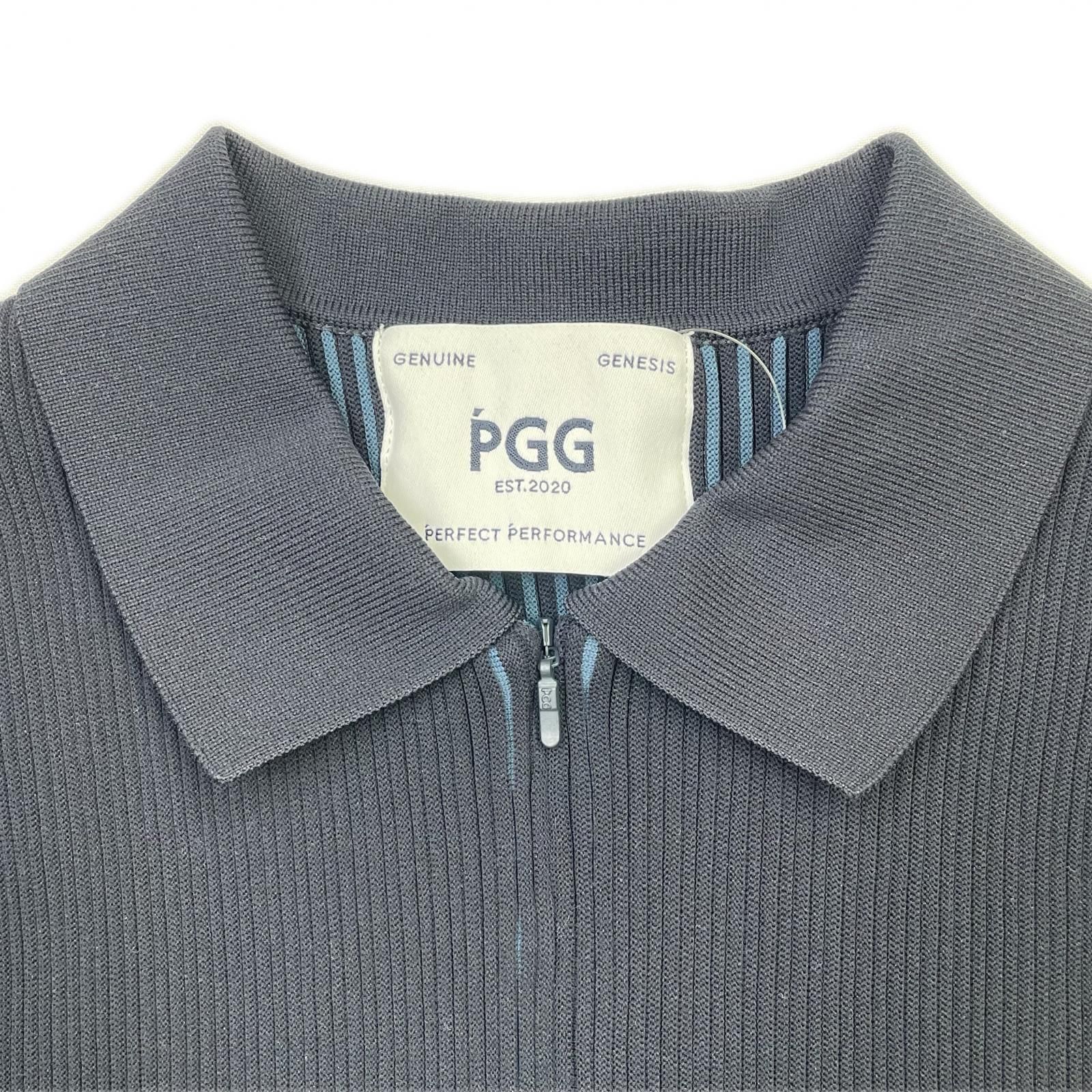 中古 レディース ピージージー PGG ニット 0(S) 紺 ネイビー 半袖