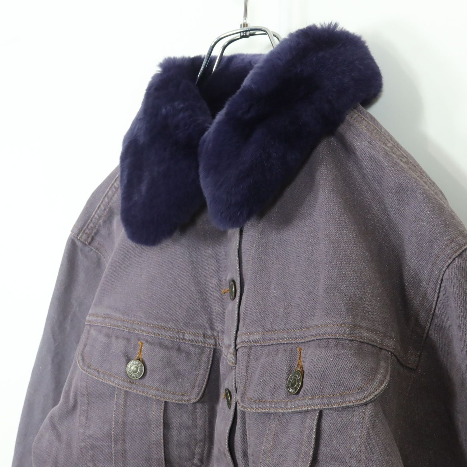 ワンダフルワールド カネコイサオ☆デニムジャケット ラベンダー系