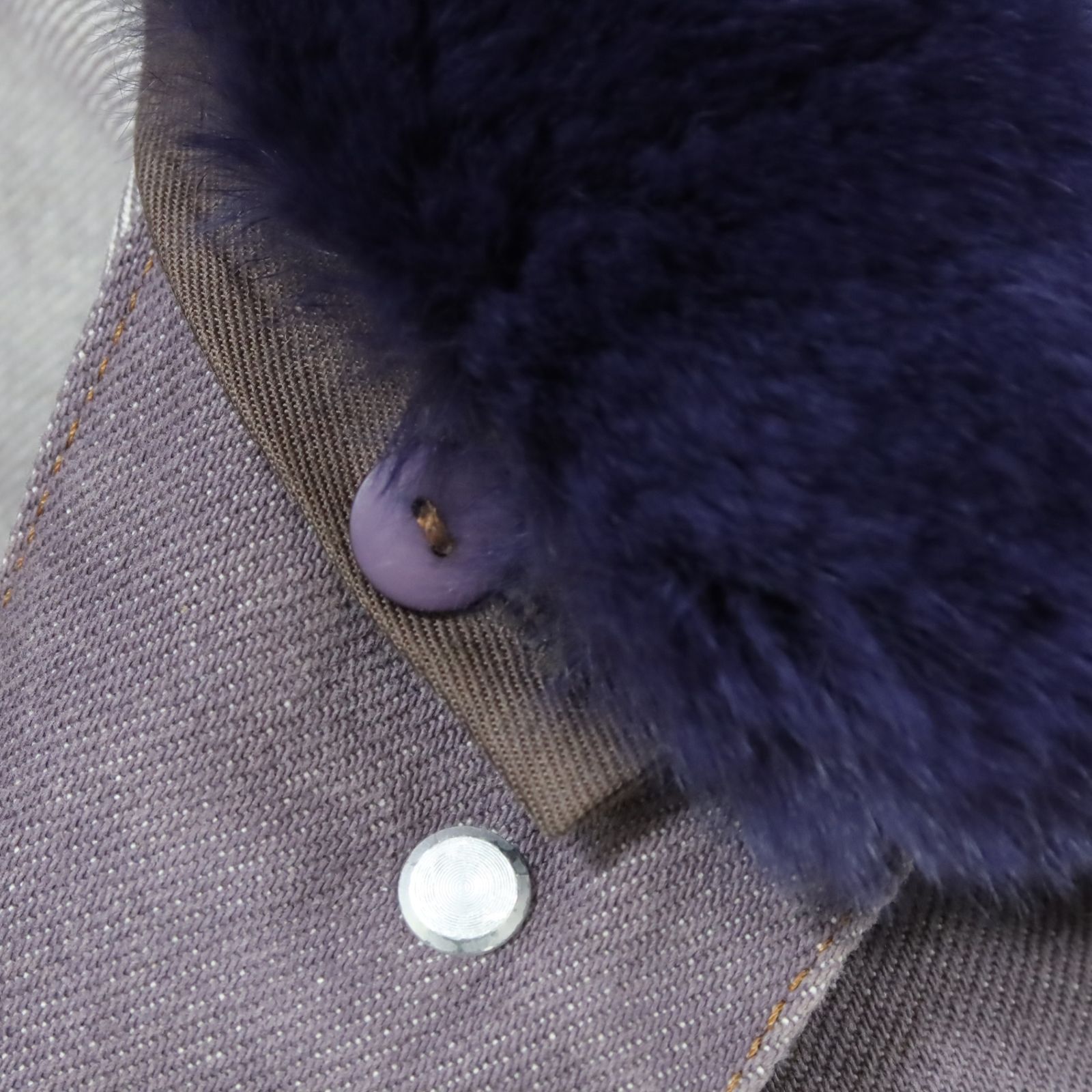 ワンダフルワールド カネコイサオ☆デニムジャケット ラベンダー系