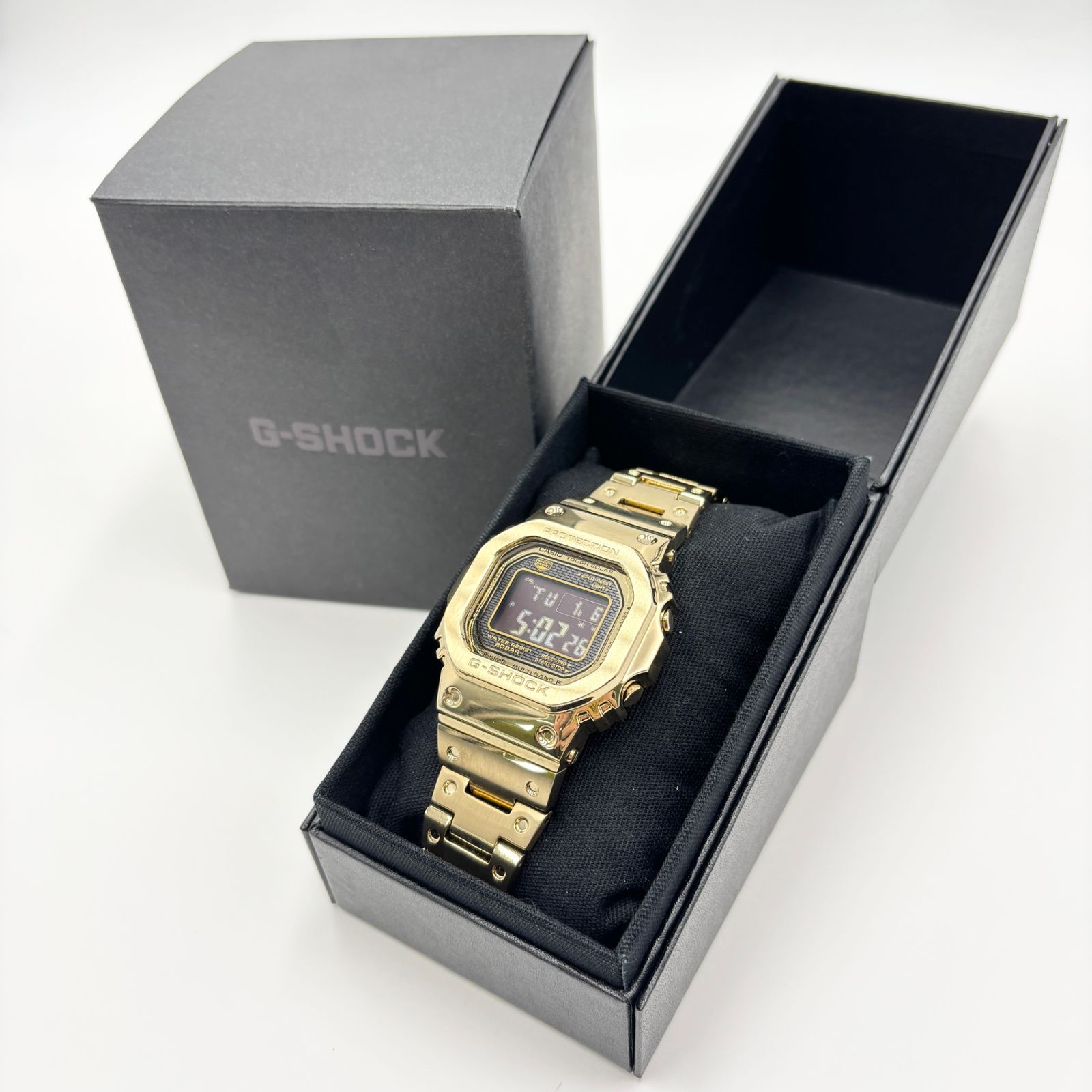 美品 CASIO G-SHOCK GMW-B5000GD-9JF フルメタル ゴールド【C5738-60