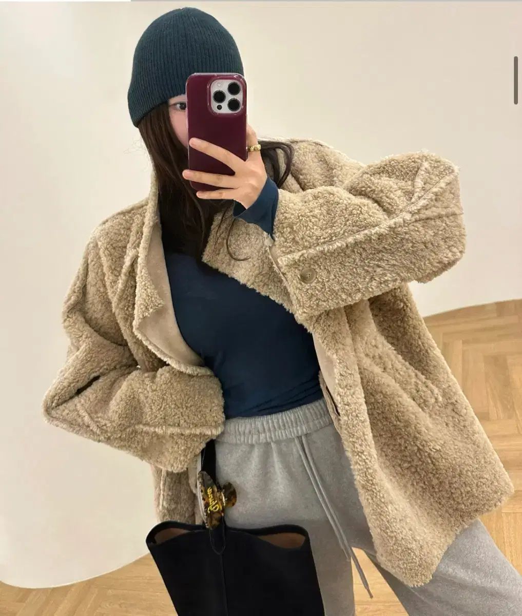 MOODNINE メイド ムートン