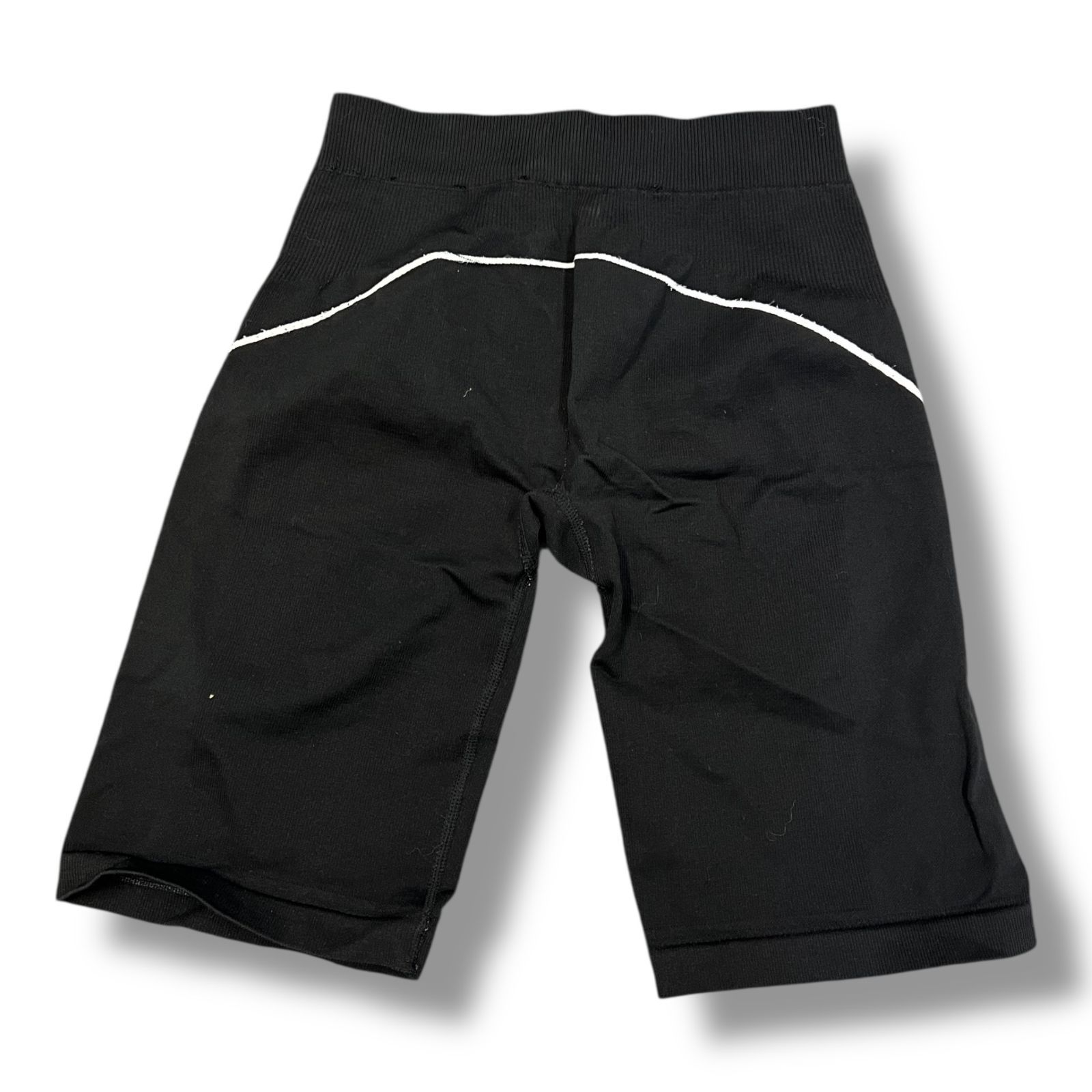 正規 Off White 22 AW Athl Stamp Seamless Shorts アスルオフスタンプシームレスショーツ ロゴプリントバイカーショーツ イージーショーツ オフホワイト ブラック S M