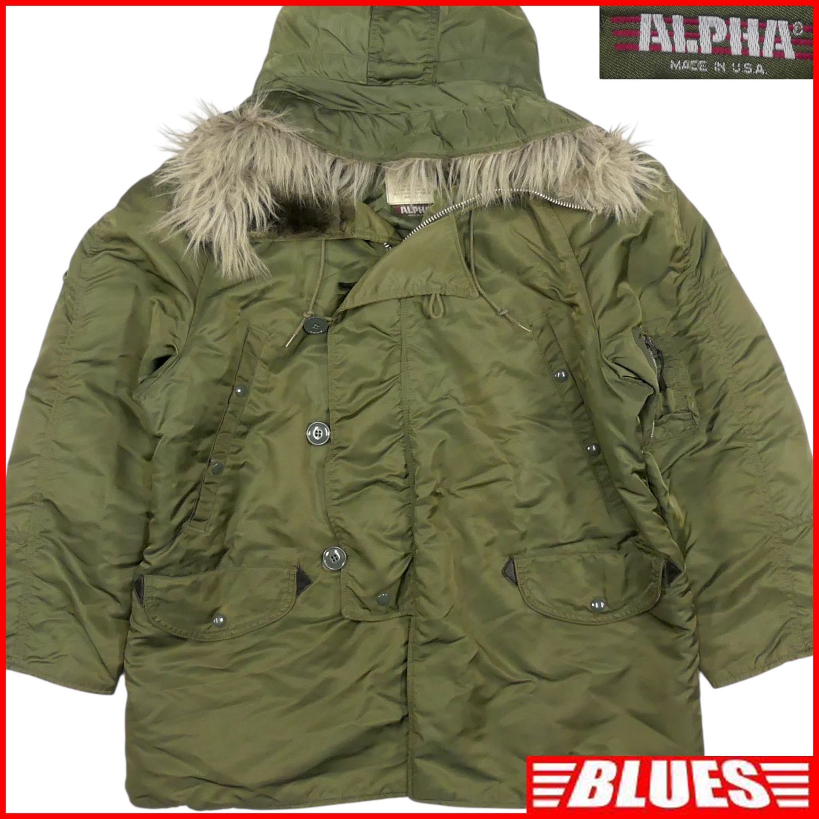 ALPHA アルファ N-3B フライトジャケット L ヴィンテージ 80s コート