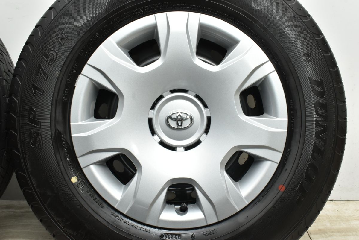  25年 新車外し トヨタ 200 ハイエース 15 in 6 J 35 PCD 139.7 ダンロップ SP 175 N 195|80 R LT レジアスエース ボンゴブローニイバン 15インチ タイヤ ホイールセット
