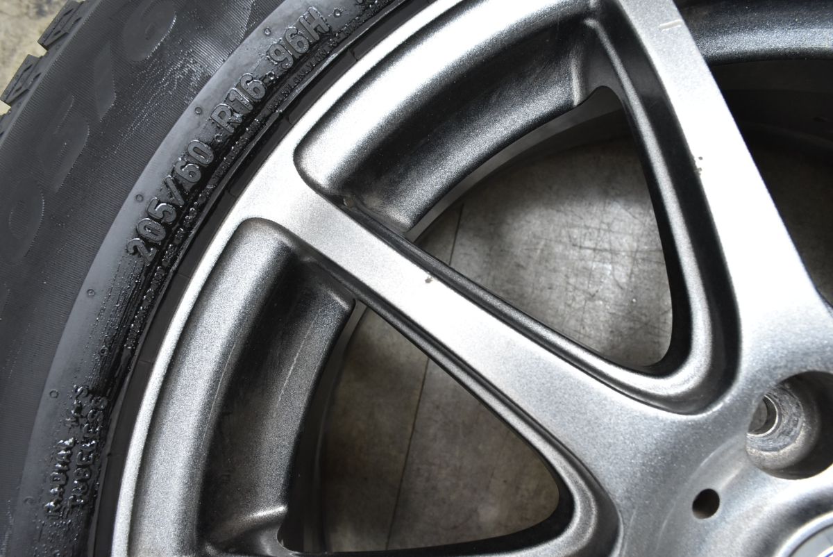  バリ溝 ロクサーニスポーツ 16 in 6.5 J 53 PCD 114.3 アイスゼロアシンメトリコ 205|60 R ノア ヴォクシー ステップワゴン アクセラ 16インチ タイヤ ホイールセット