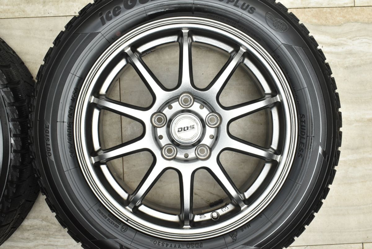  良好品 DOS 16 in 6.5 J 53 PCD 114.3 アイスガードiG 50 PLUS 205|60 R ノア ヴォクシー エスクァイア セレナ ステップワゴン アクセラ 16インチ タイヤ ホイールセット