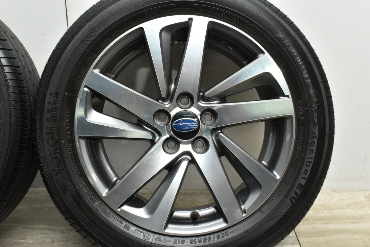  ホイールのみ販売 スバル インプレッサ 16 in 5 J 48 PCD 100 ヨコハマ 205 45 R レガシィ フォレスター BRZ 流用 16インチ タイヤ ホイールセット