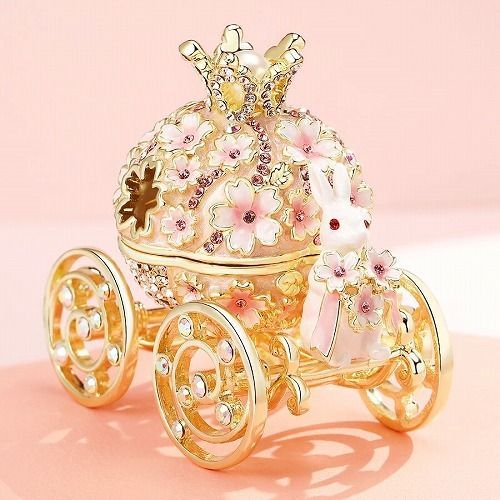 桜の馬車 うさぎ ジュエリーボックス
