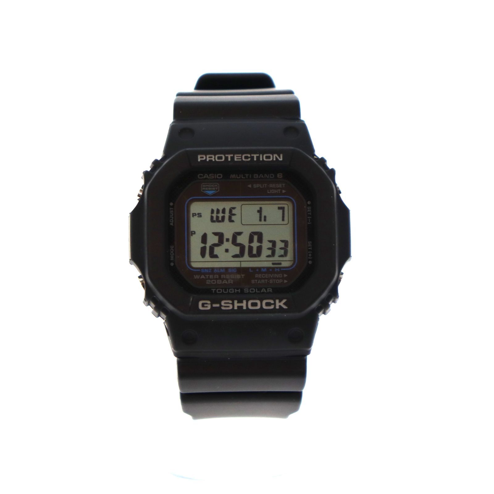 稼働品 CASIO G-SHOCK GW-M 5610 U 電波ソーラー デジタル腕時計 ブラック