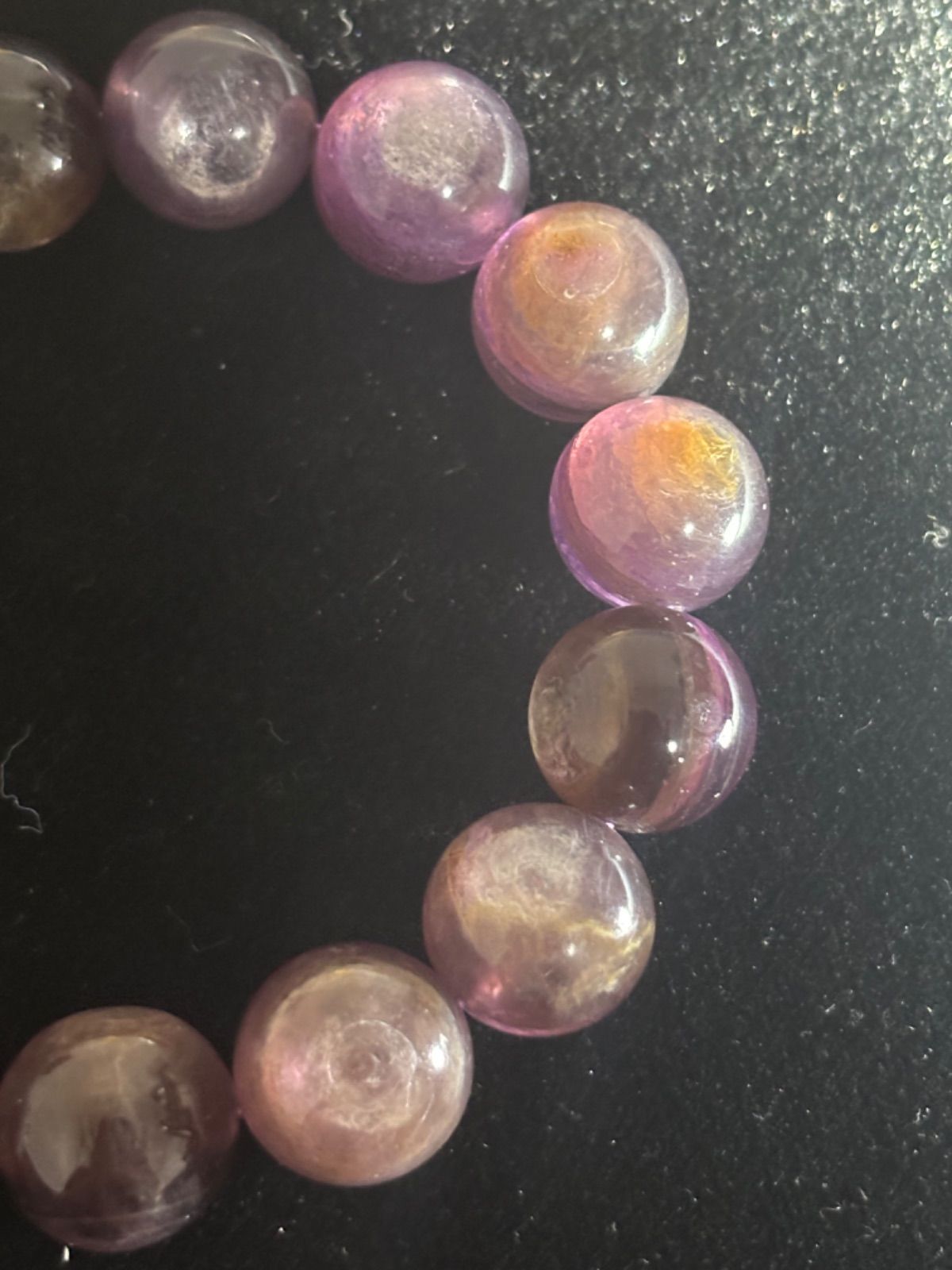  パープルマイカ 紫 雲母ブレスレット ブレスレット バングル アクセサリー