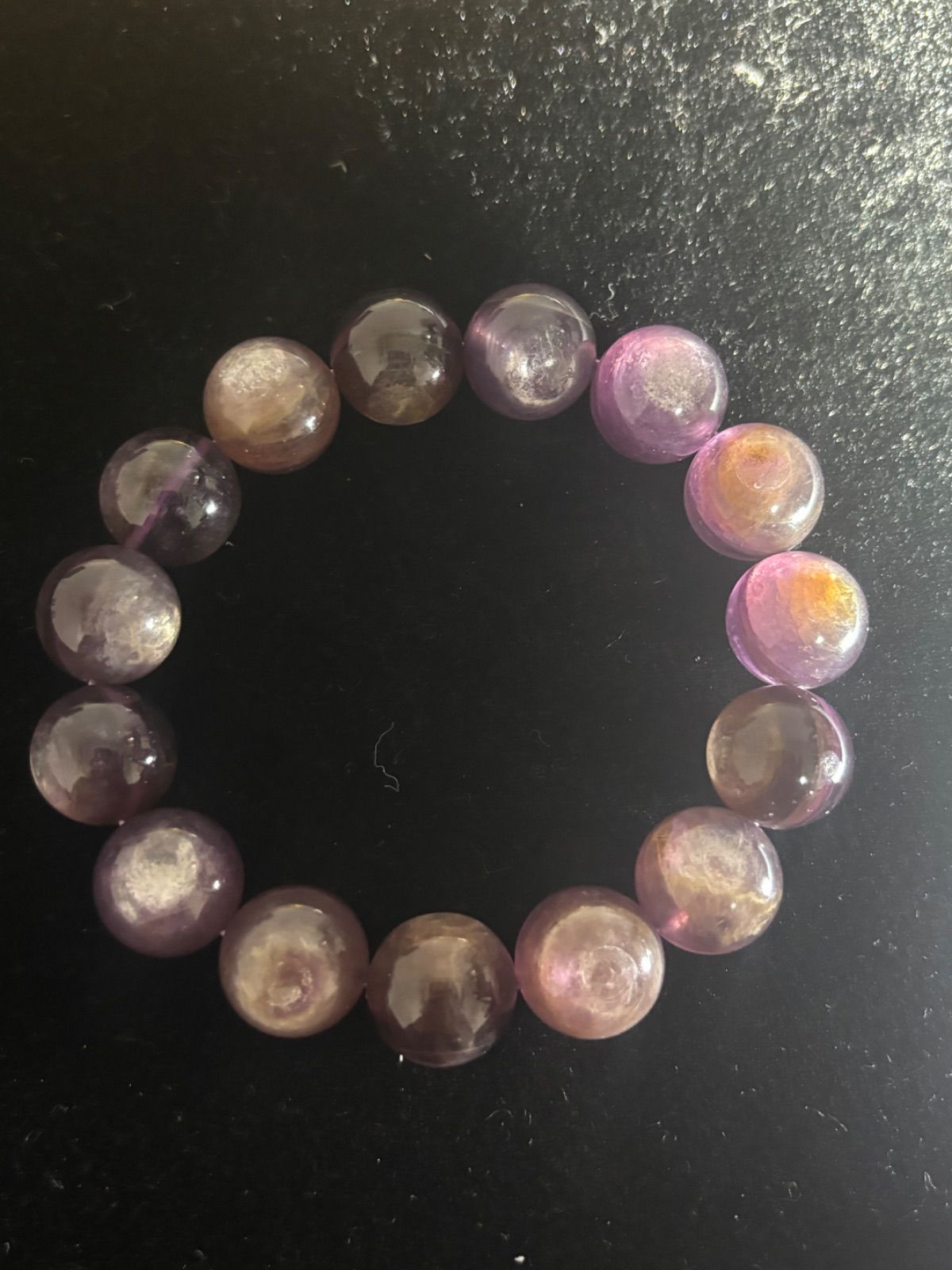 パープルマイカ 紫 雲母ブレスレット