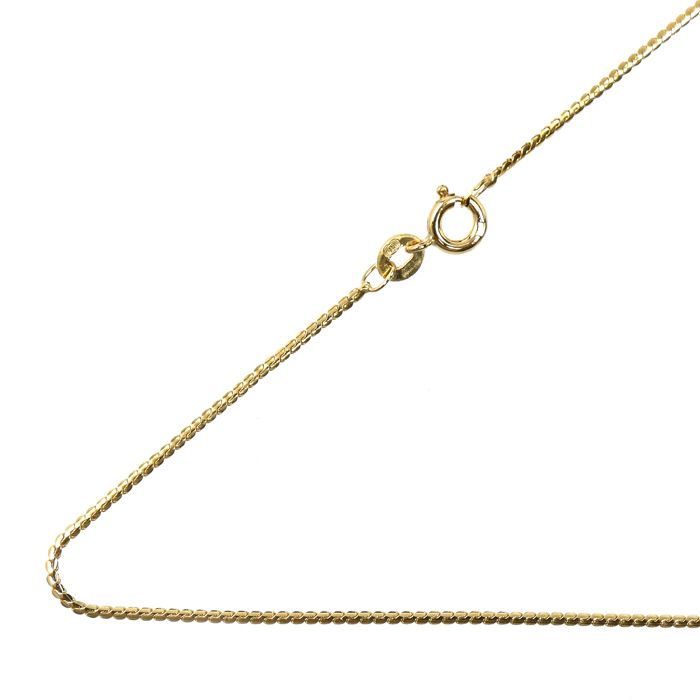 ウノアエレ K 18 YG イエローゴールド チェーン ネックレス 4.3 g 60 cm ユニセックス