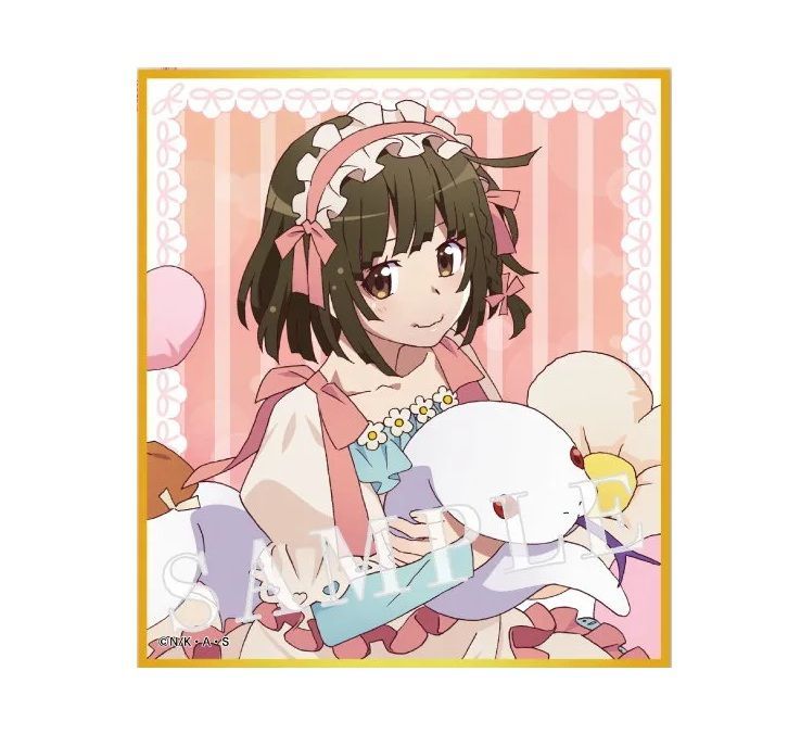 千石撫子 ミニ色紙 くじコレ 〈物語〉シリーズ Sweet＆girly Style C賞