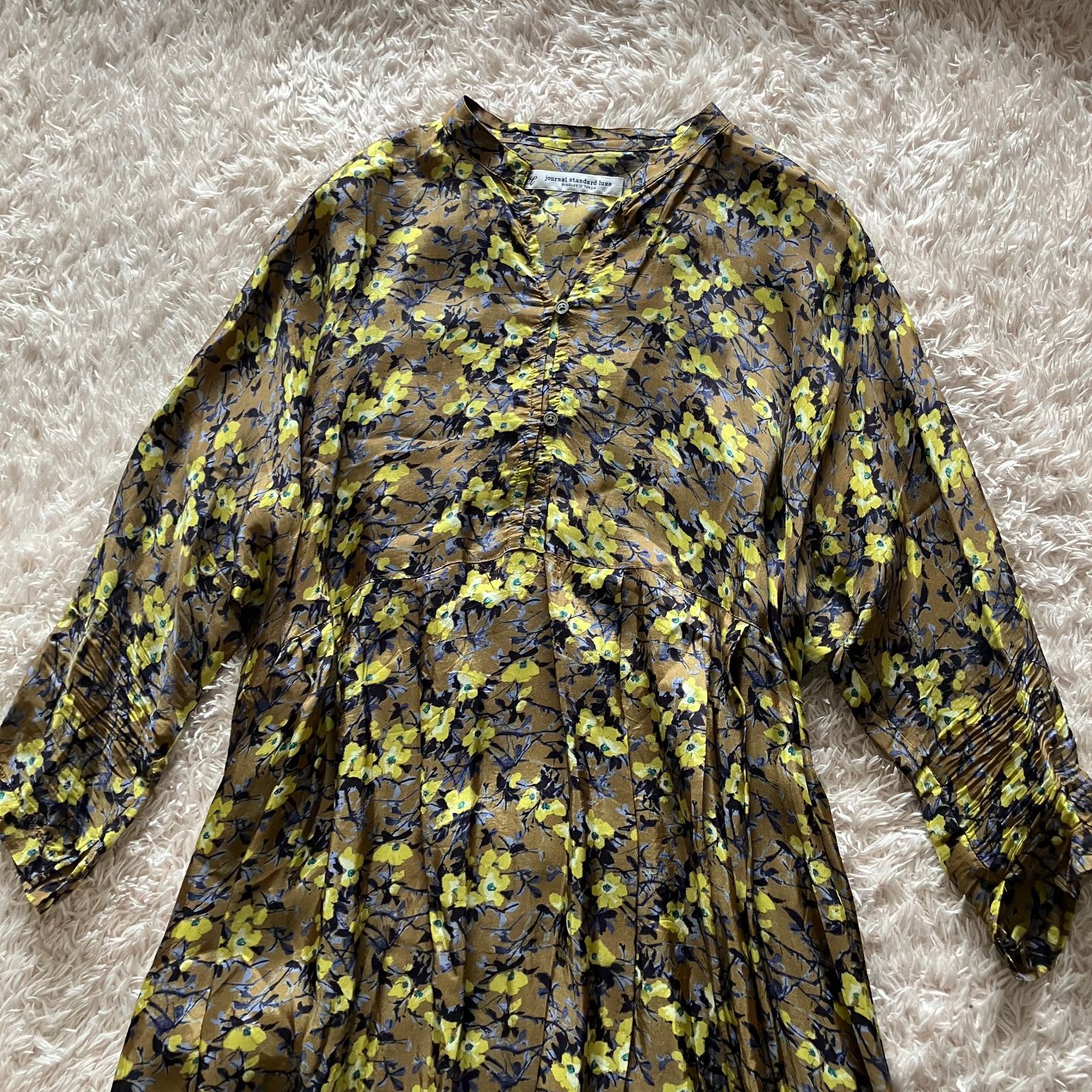 【新品未使用】ジャーナルスタンダードラックス | ボタニカルプルワンピース ジャーナルスタンダードラックス ボタニカルプルワンピース フリー 花