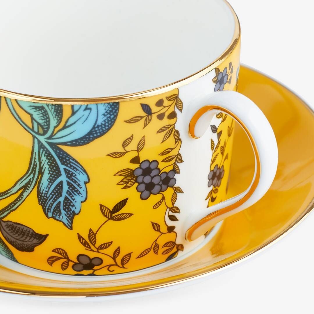 ウェッジウッド ワンダーラスト イエロートンキン ティーカップ ソーサー