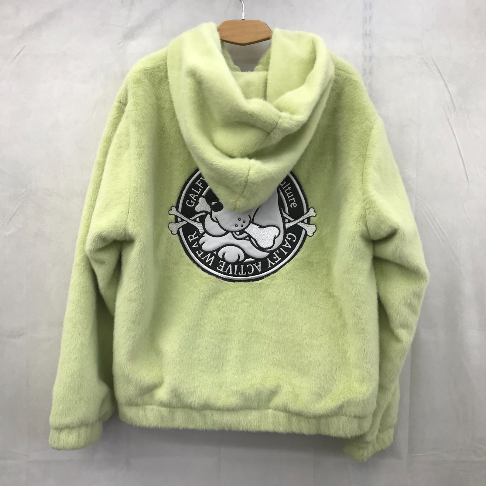 GALFY ファーブルゾン ボアジャケット 中型犬（M) ライトグリーン 
