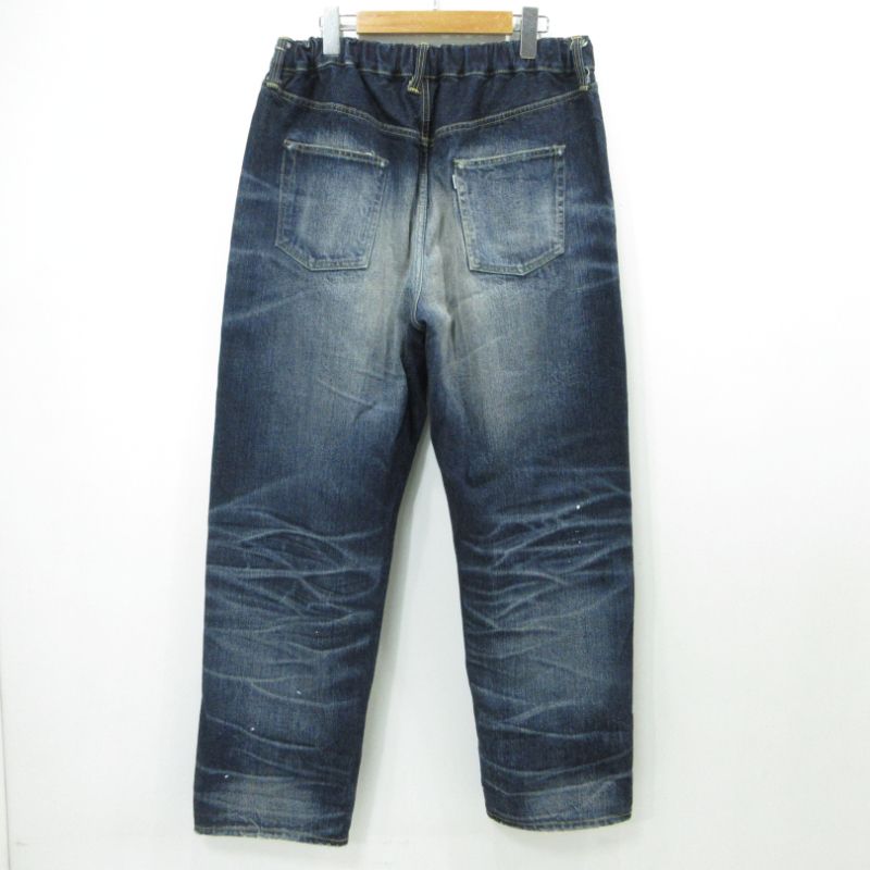 SAPEur | サプール ボタンフライデニムパンツ ヴィンテージ加工 MIL-S-2391 ネイビー サイズ M 107