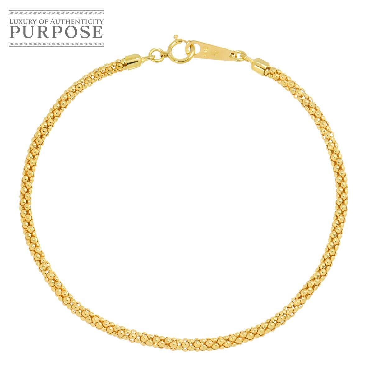 K 18 YG ブレスレット 19.5 cm イエローゴールド 750 Bracelet