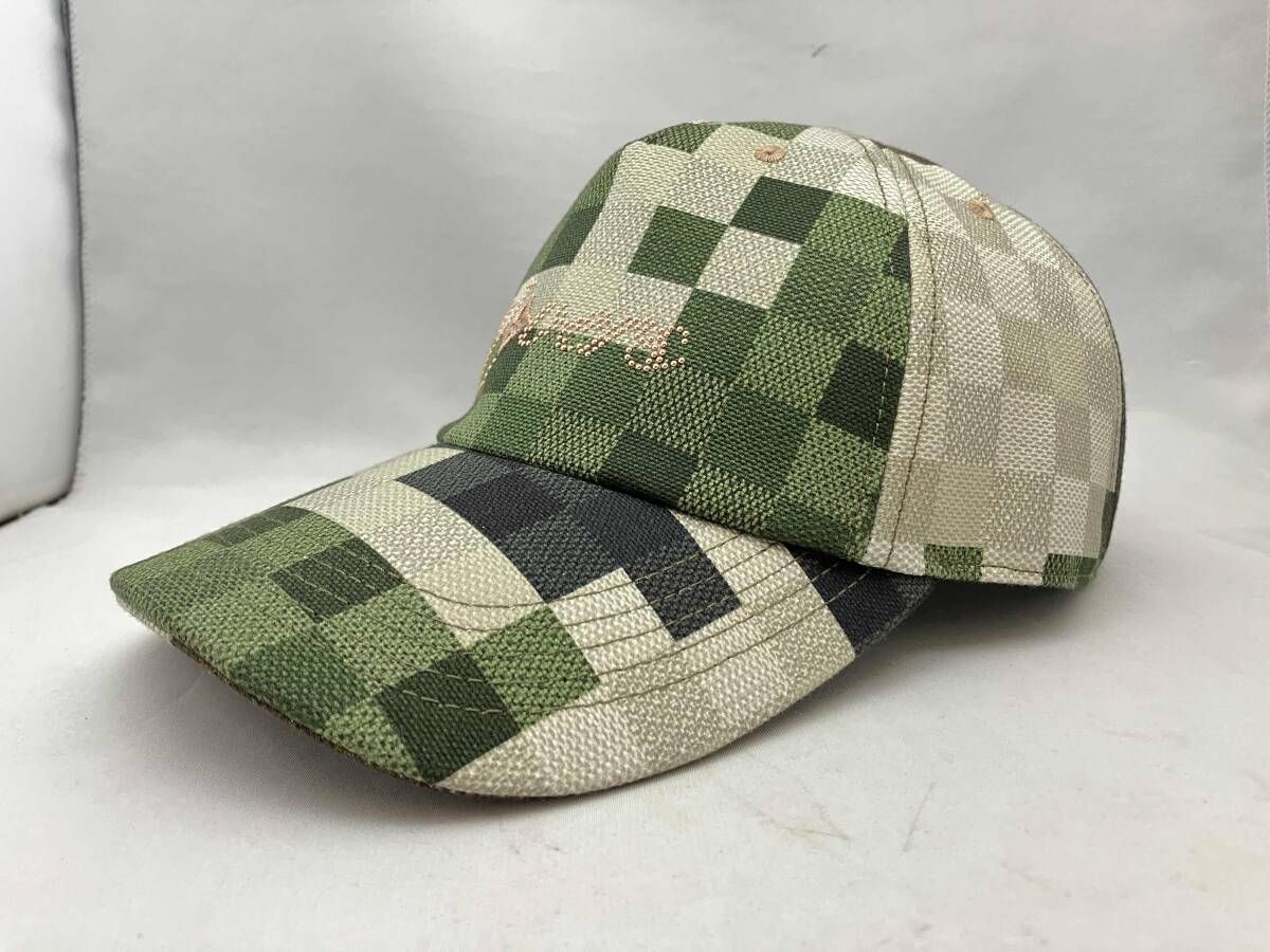 LOUIS VUITTON M 7363 ダモフラージュ ベースボール キャップ 帽子 ダミエ カモフラージュ 迷彩柄 ピクセル コットン