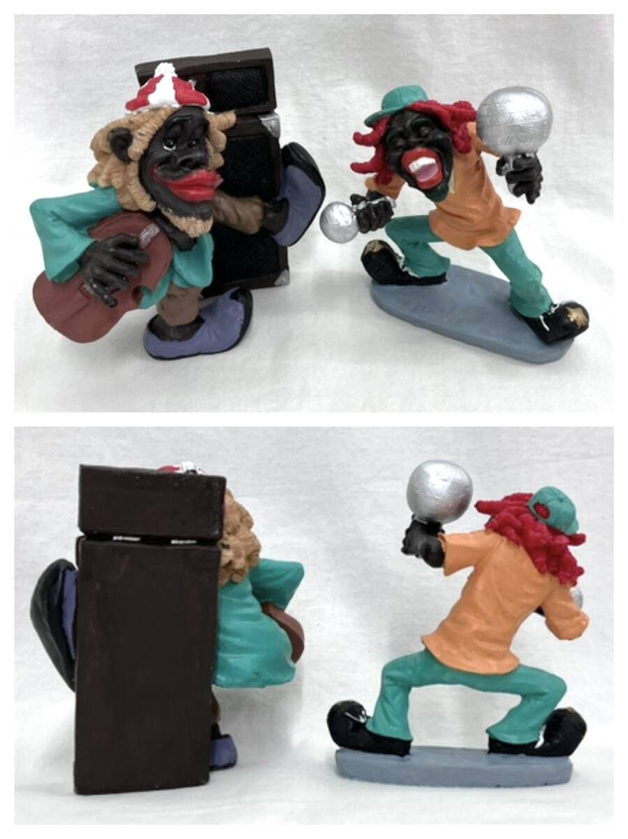  バンドフィギュア 8体セット 楽器 置物 インテリア 音楽 サックス ボーカル ギター ベース 太鼓 マラカス キーボード ミニチュアコレクション 置物 インテリア小物