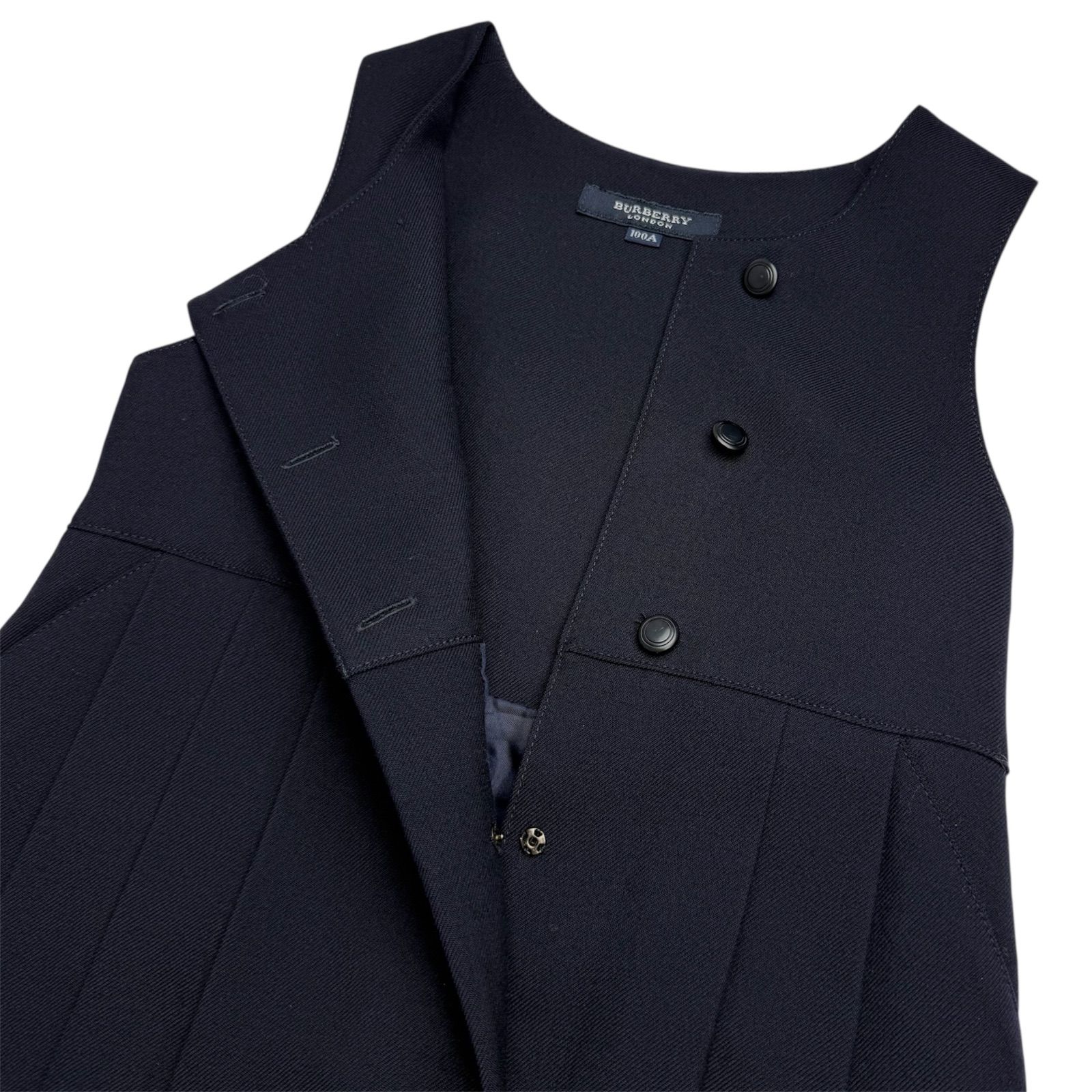 美品〈BURBERRY バーバリー〉お受験 フォーマルスーツ ワンピース 