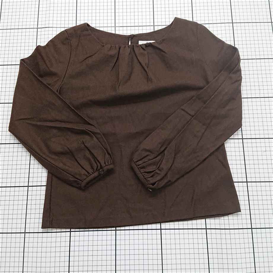 新品 オールド イングランド ブラウン 36 ◇ ⊇ オールドイングランド OLD ENGLAND ウール混ブラウス 36