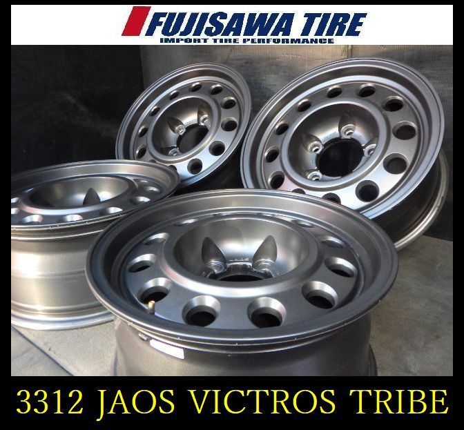 3312 A JAOS VICTRON TRIBE ホイール 平座面 16 x 7 5 J 5穴 PCD 150 ±0 4本