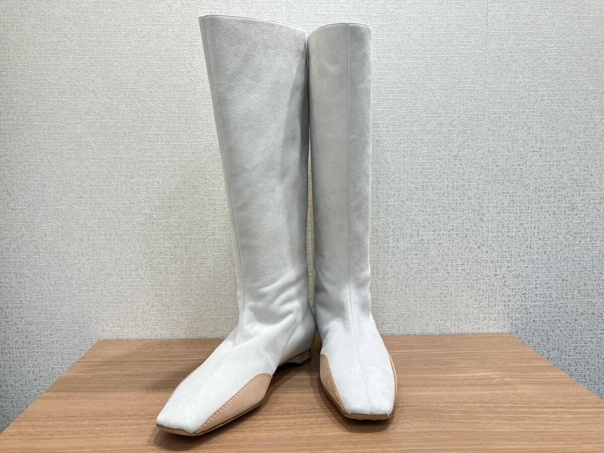 HERMES エルメス ロングブーツ スウェード サイズ 36 2|1