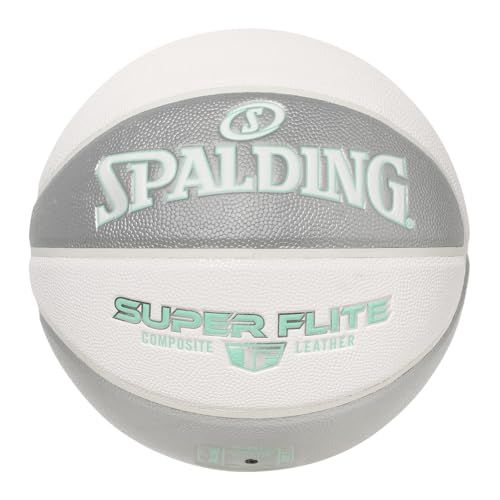 スポルディング スーパーフライト ホワイト×シルバー×ミント 6号球 合成皮革 78-166 Jpo