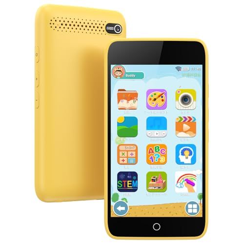 キッズ携帯 スマホ おもちゃ キッズスマホ モデル 3.97インチ タッチスクリーン搭載 1500 mAh 子供用スマホ シリコンケース ストラップ カメラ付き キッズケータイ 210以上の学習ゲーム 190以上の描画機能 知育おもちゃ 撮影 録画po