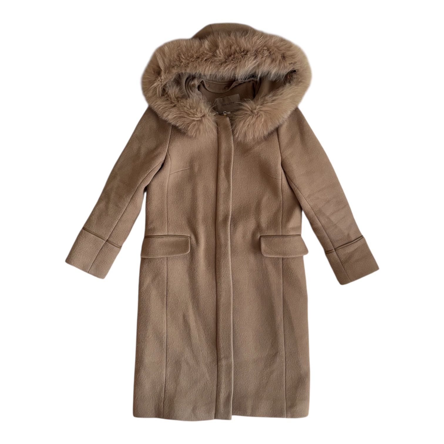 ZK39 JUSGLITTY ジャスグリッティー ファー付きフードロングコート