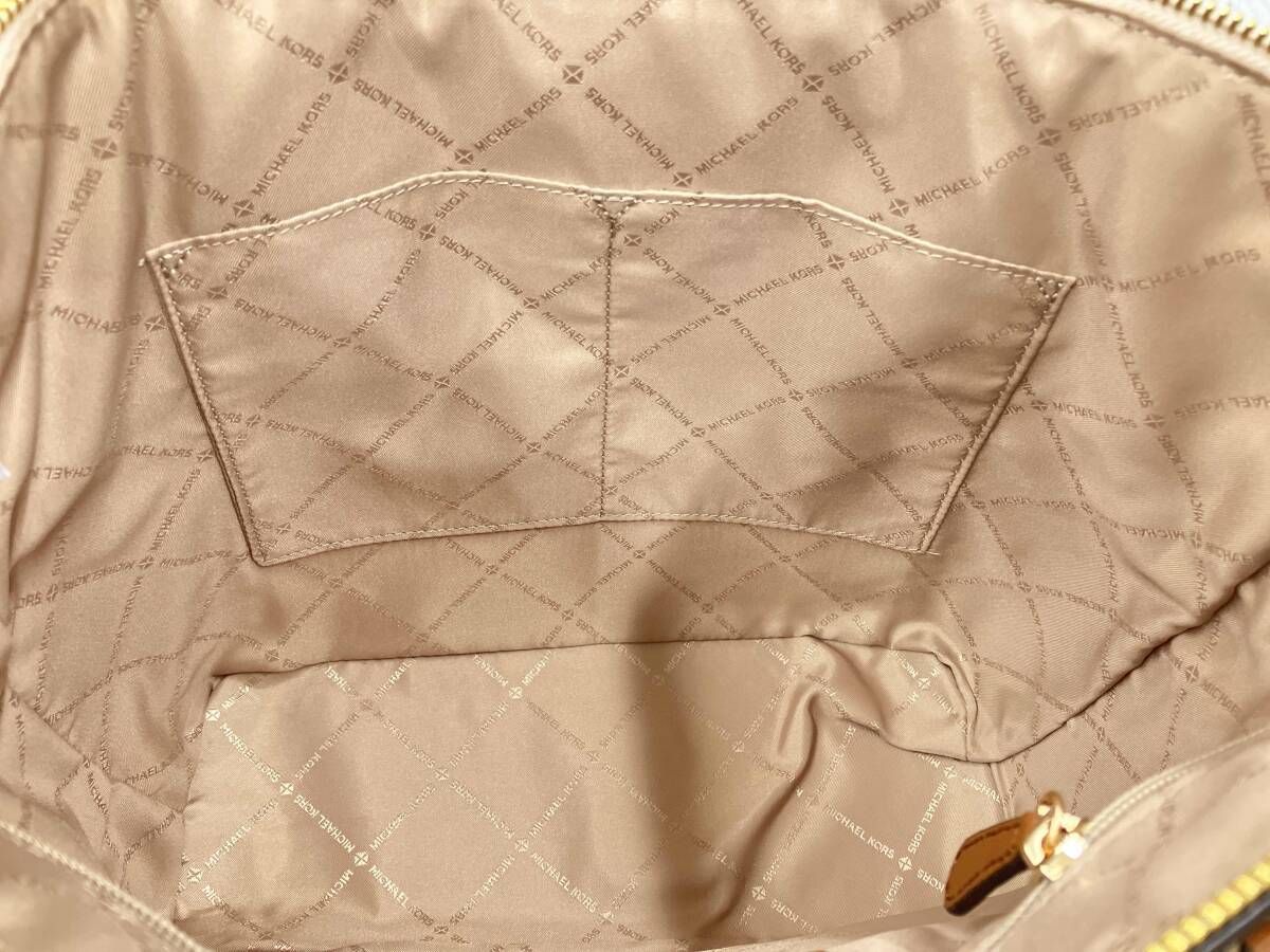  MICHAEL KORS マイケルコーチ モノグラム トートバッグ ホワイト ブラウン その他 小物