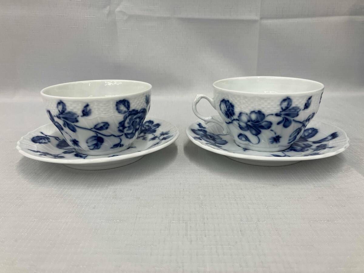 リチャード ジノリ ローズブルー カップ-ソーサー 2客