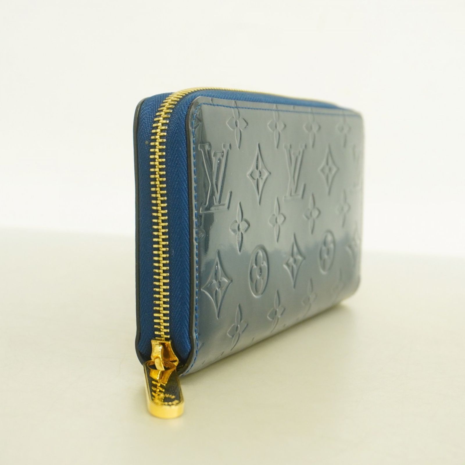 ルイ ヴィトン Louis Vuitton 長財布 ヴェルニ ジッピーウォレット M 90047 グランブルーレディース